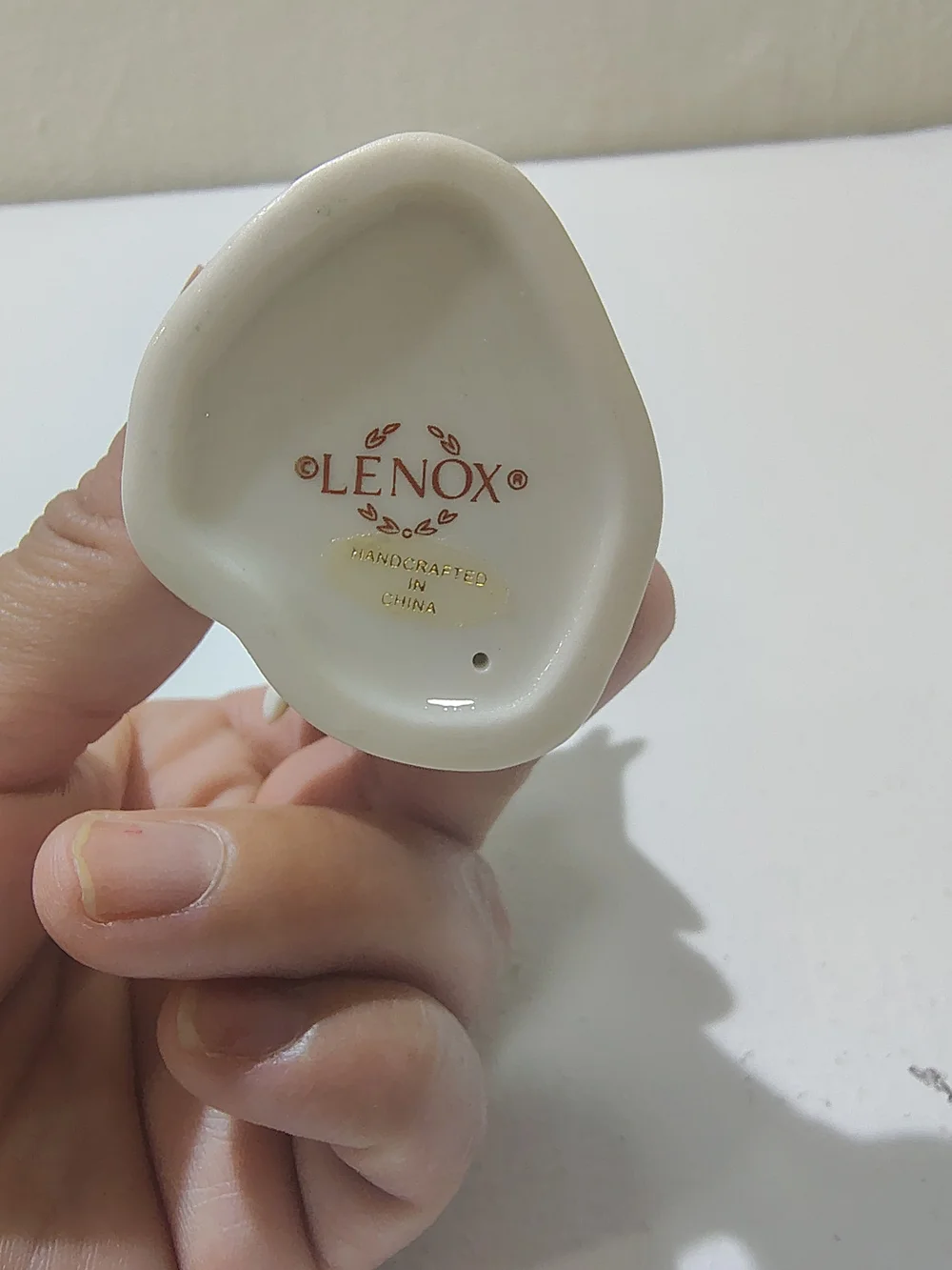 LENOX PORCELAIN DOLPHIN 4 IN Handcrafted 24K Gold Trim Figurine Ivory Color